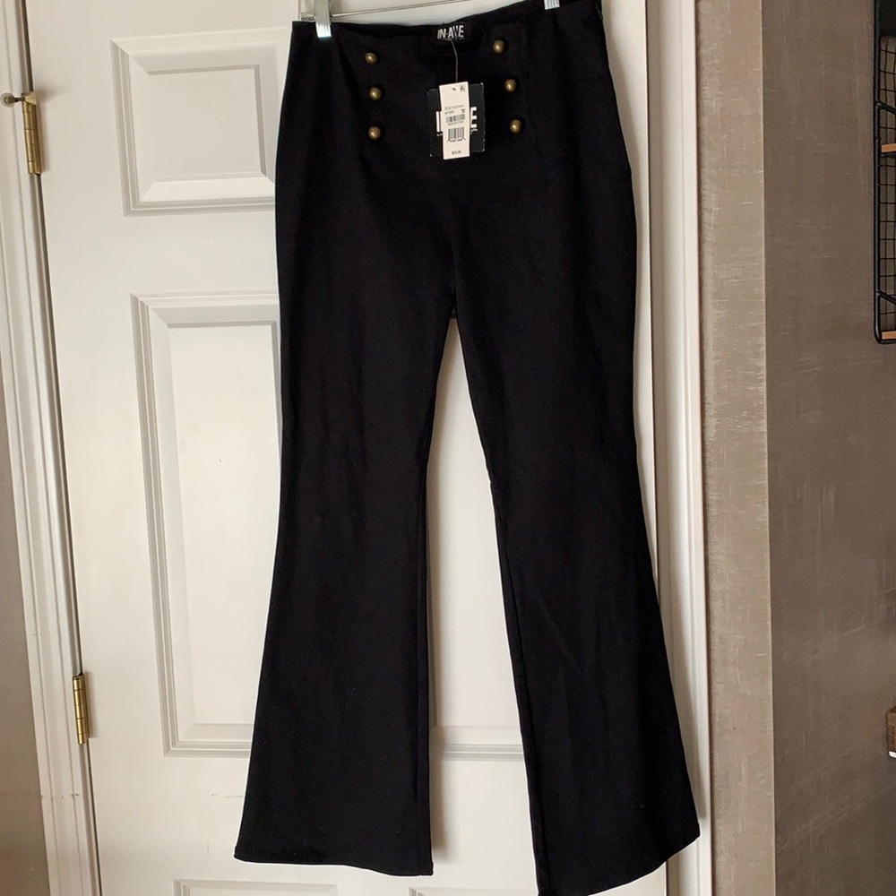 Black wide leg pants
